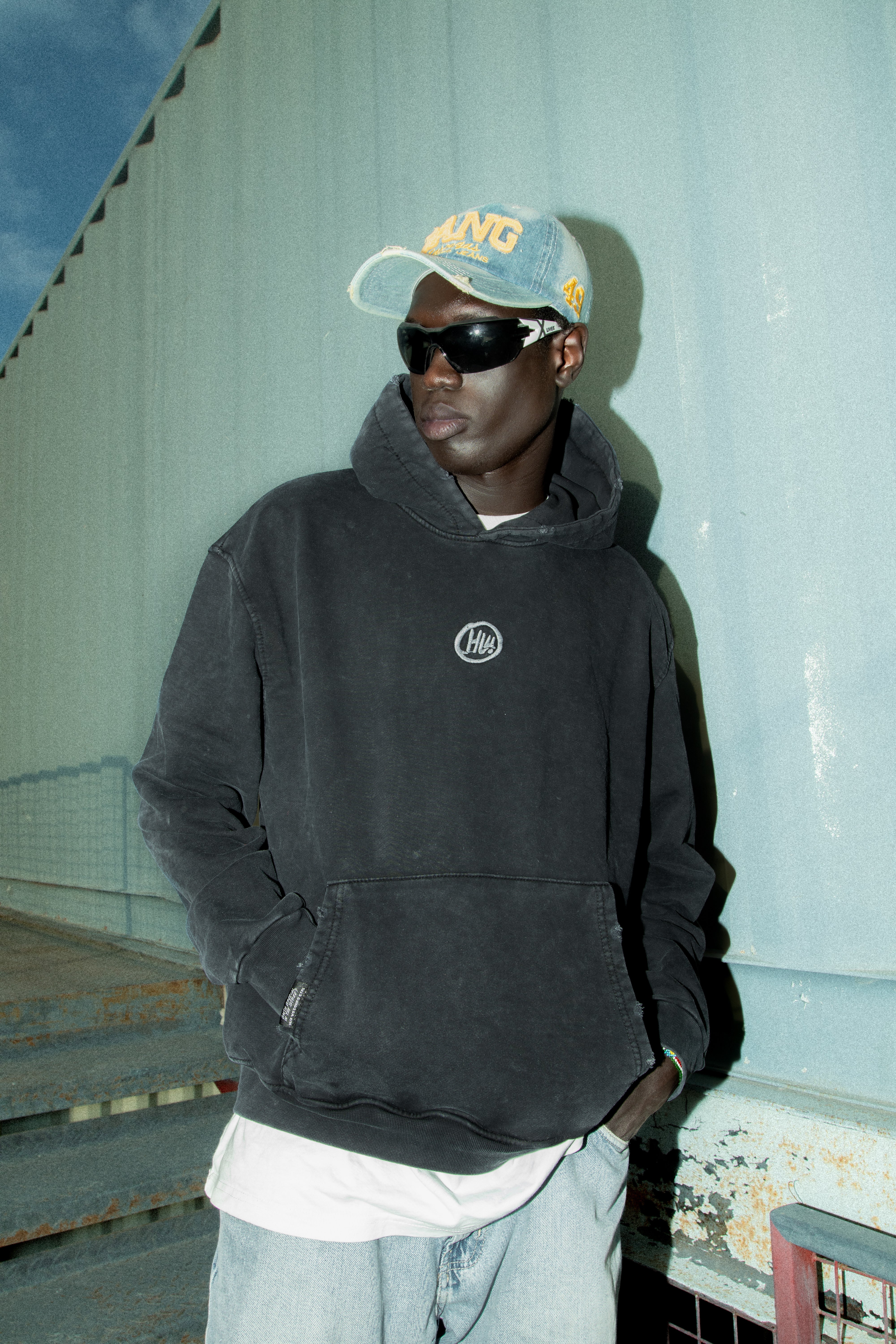 ACID HOODIE BLACK - Image 2