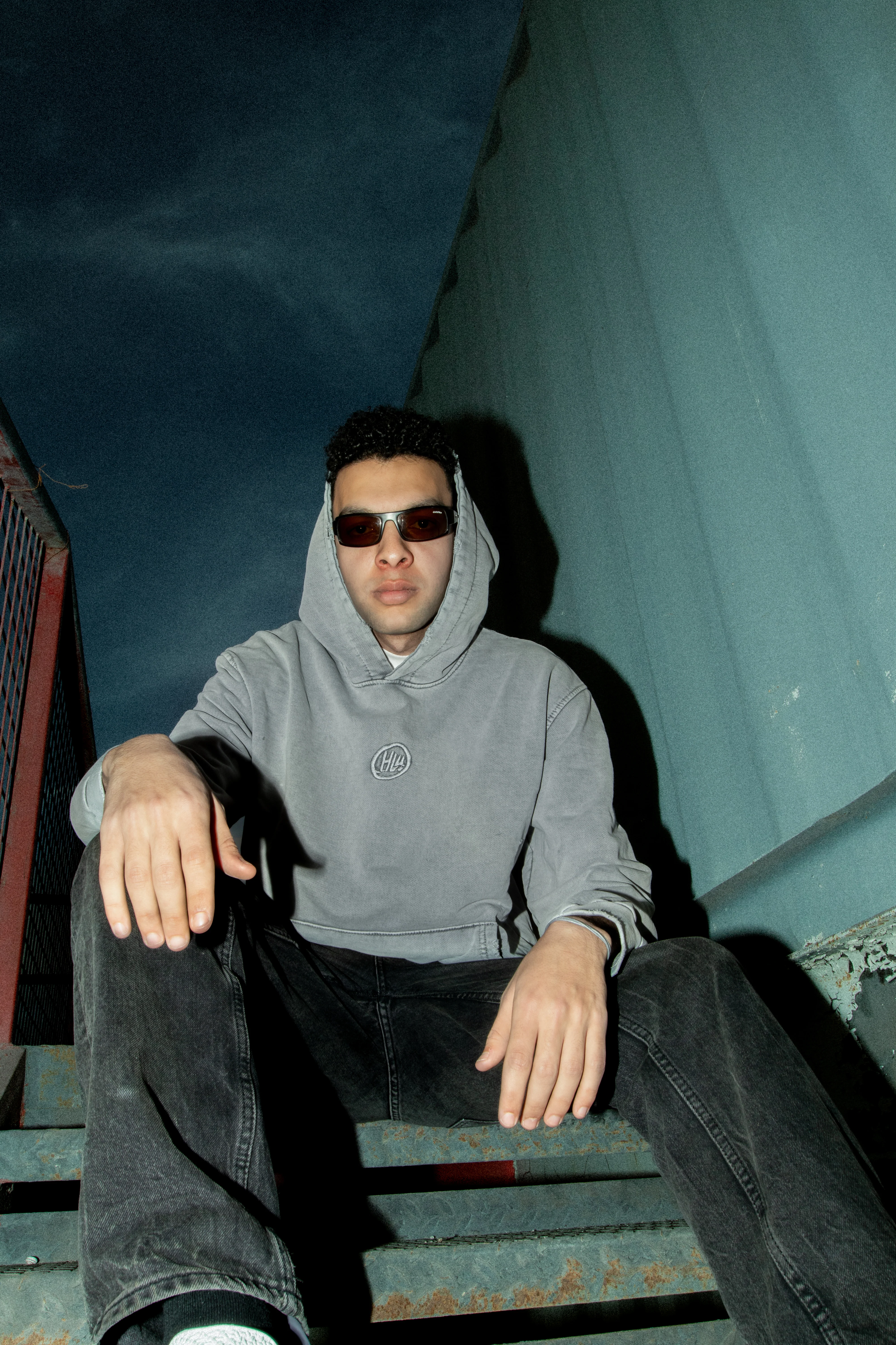 ACID HOODIE GREY - Image 3