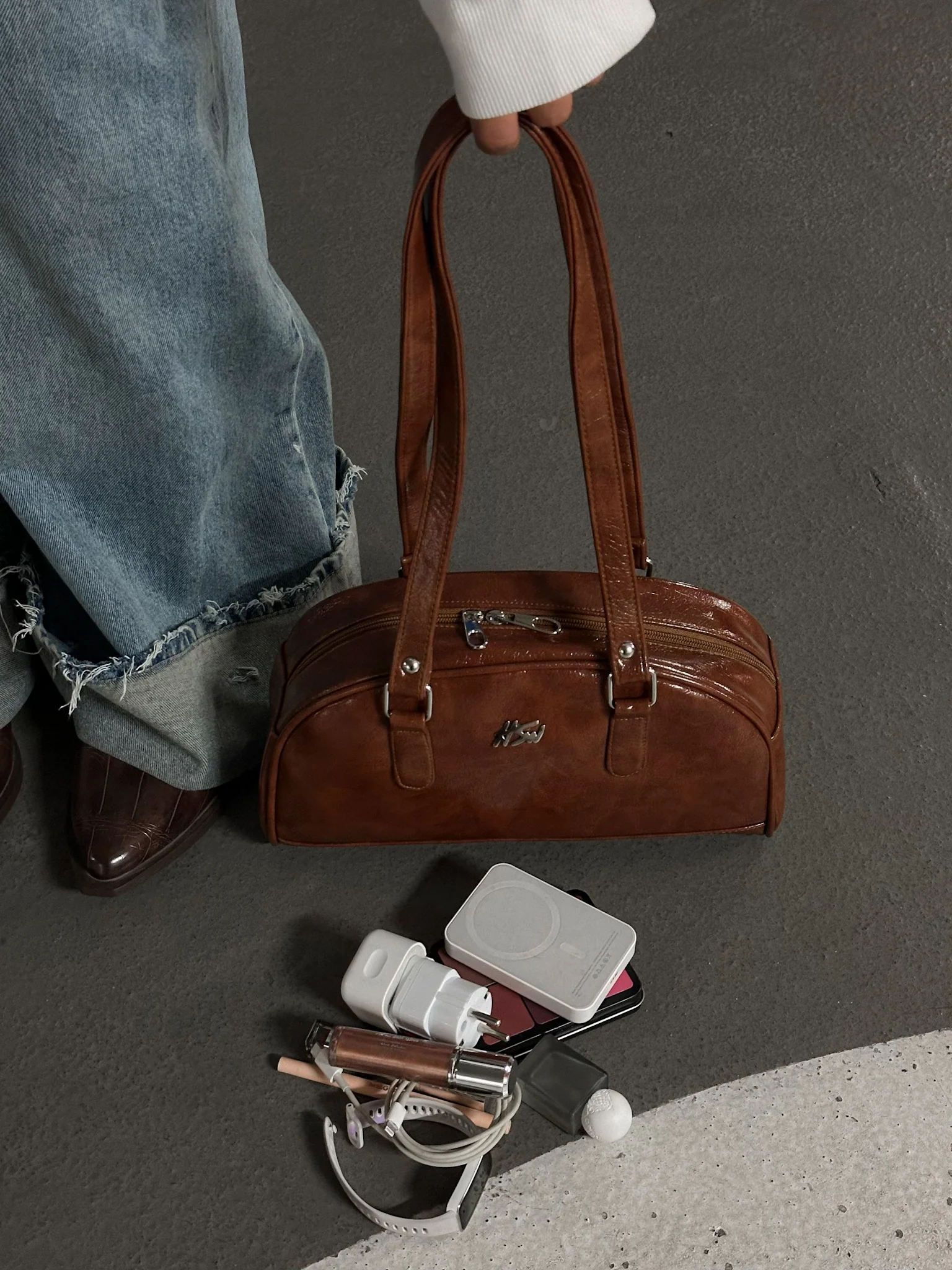 BOWLER BAG CARAMEL - Image 3