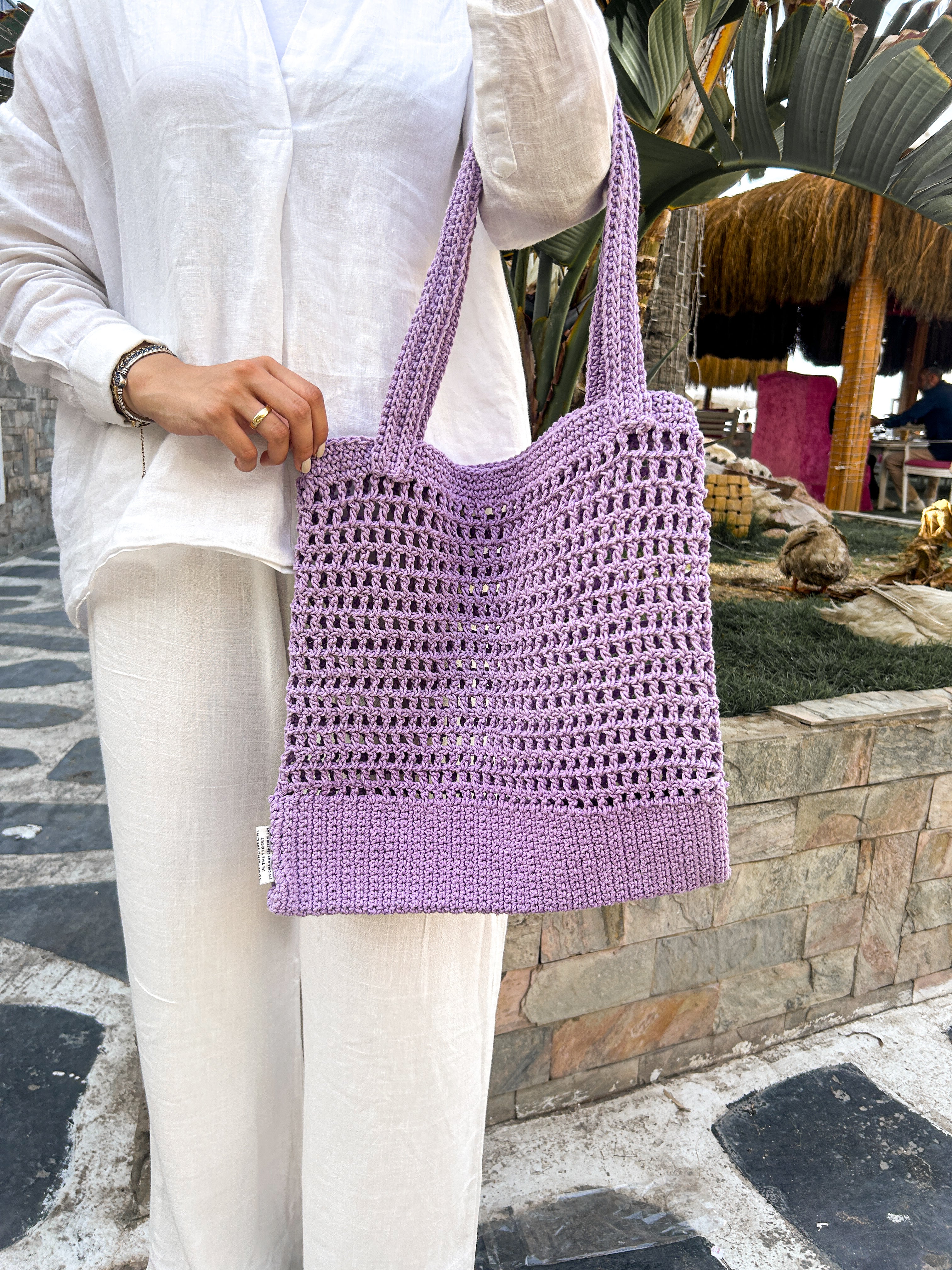 CROCHET BAG LIGHT VIOLET - Image 2