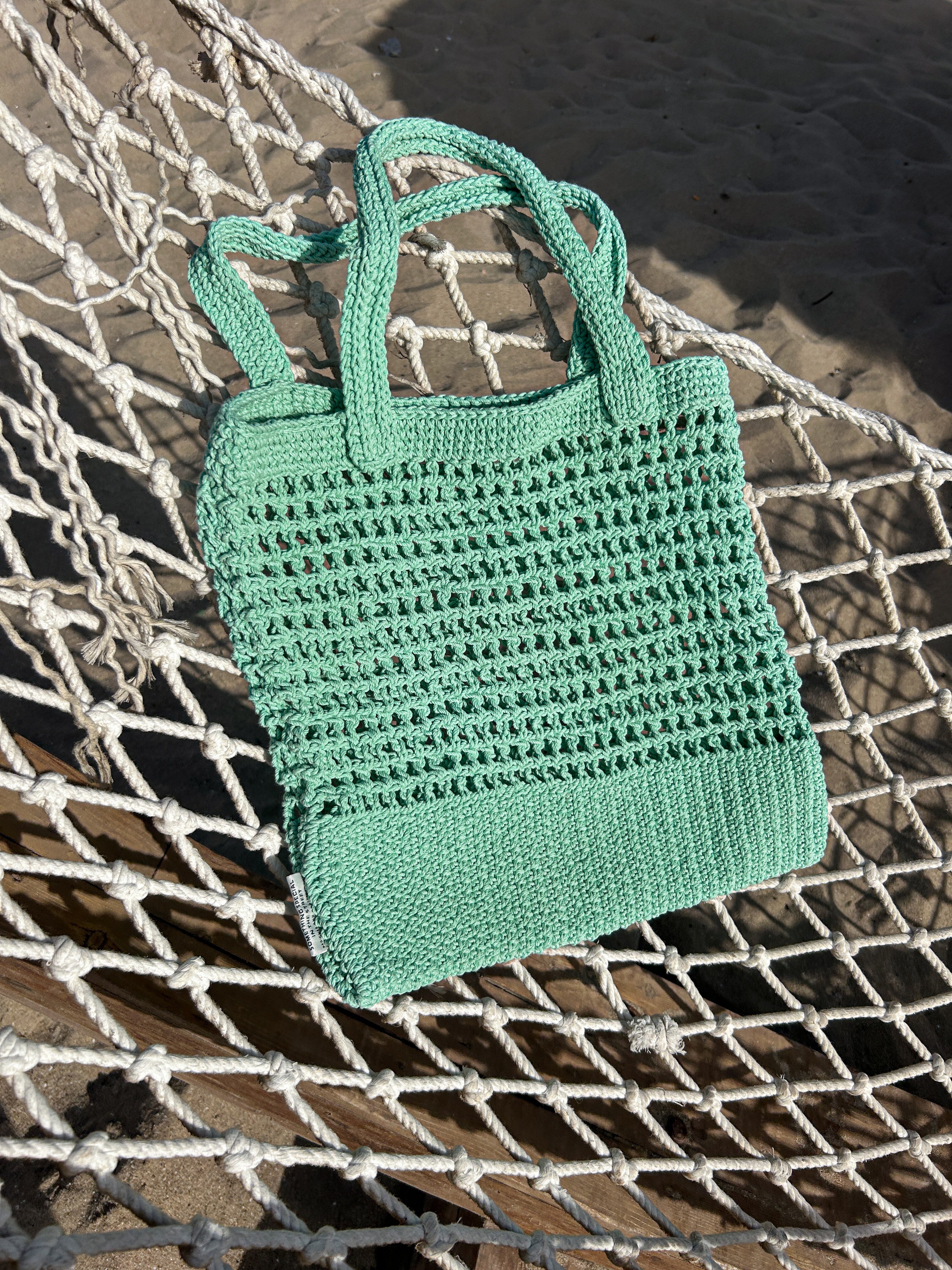 CROCHET BAG MINT GREEN - Image 2