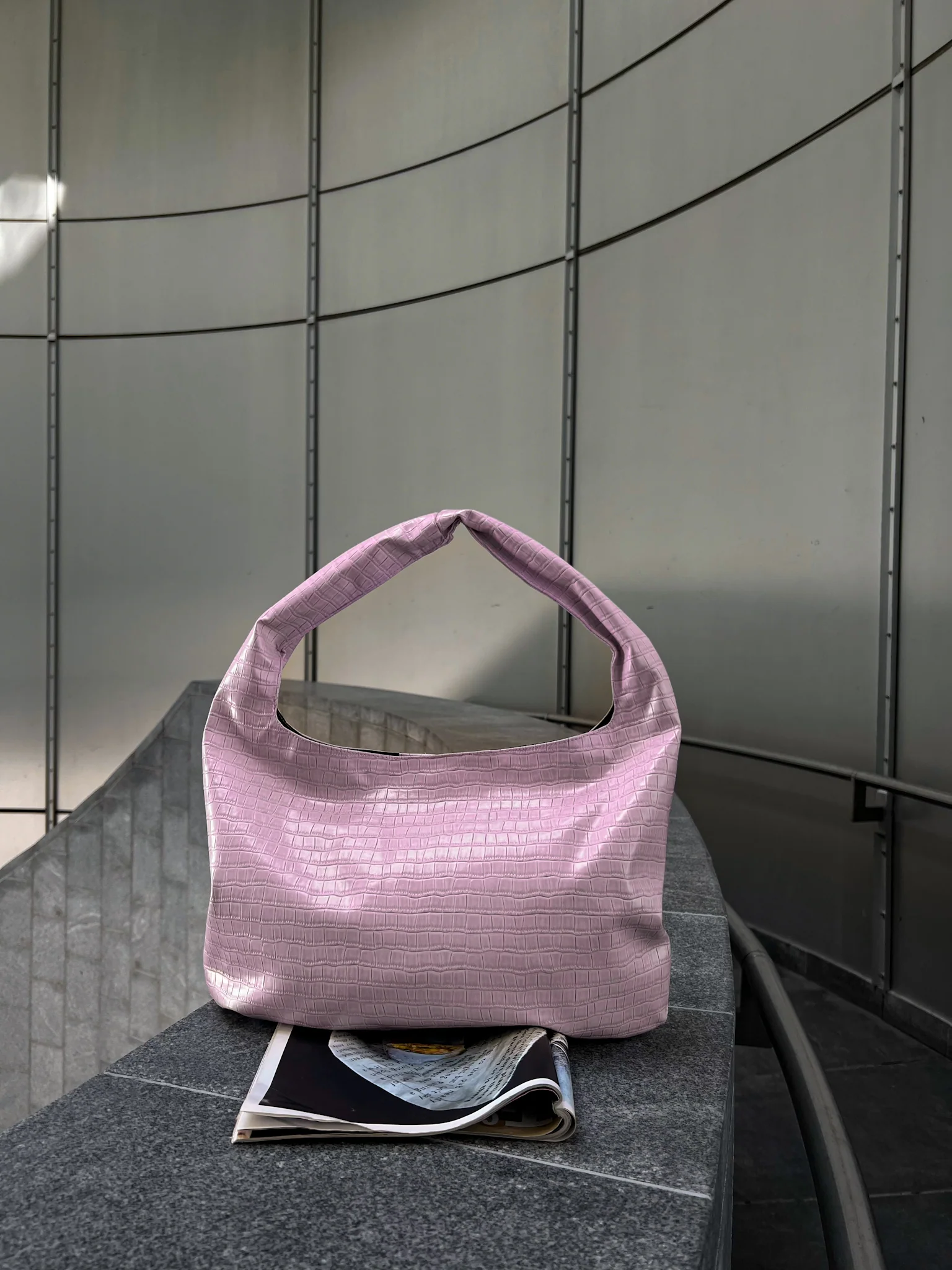 CROCO BAG LAVENDER - Image 3