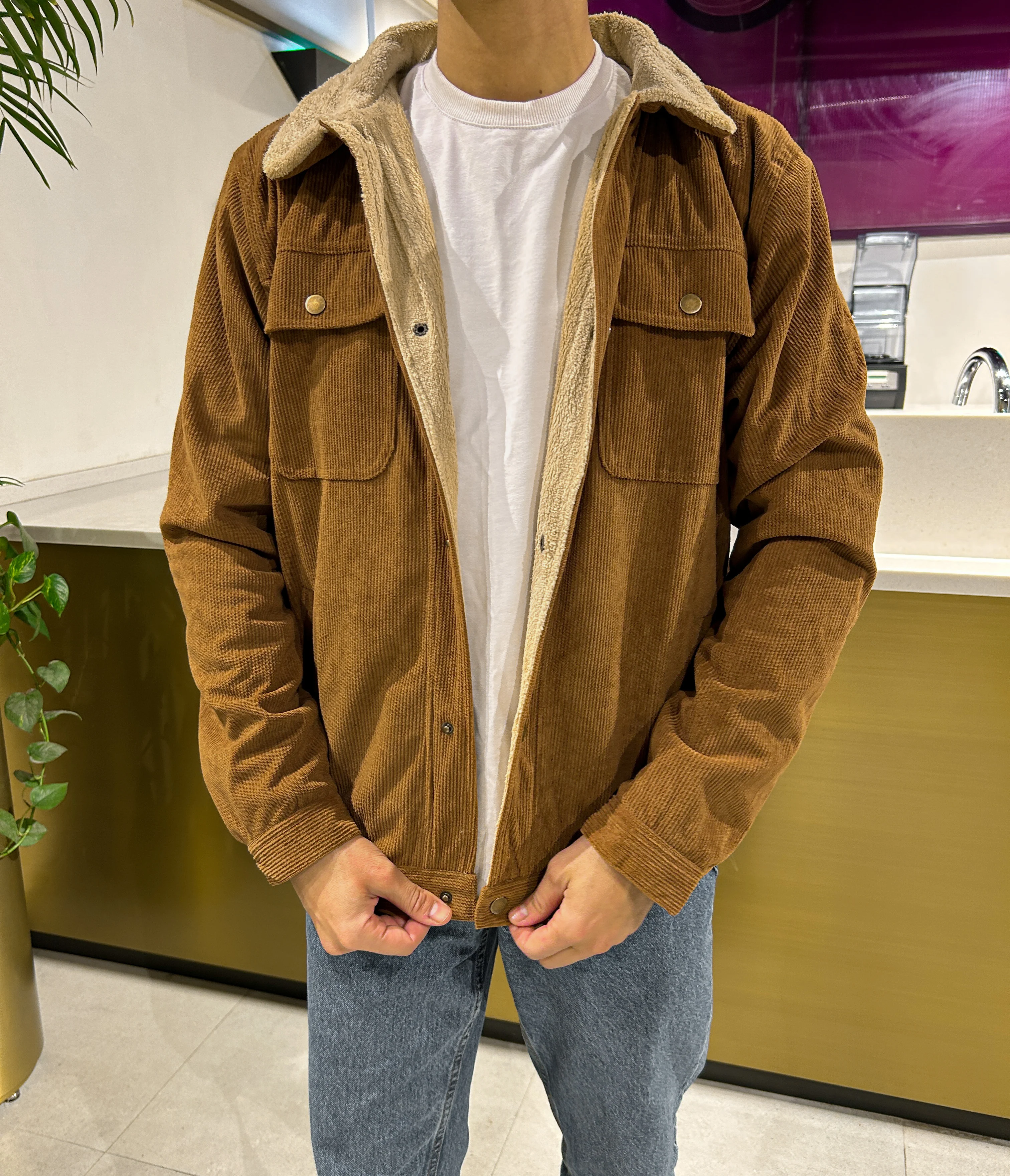 FLEECE-LINED CORDUROY JACKET HAVAN - Image 2
