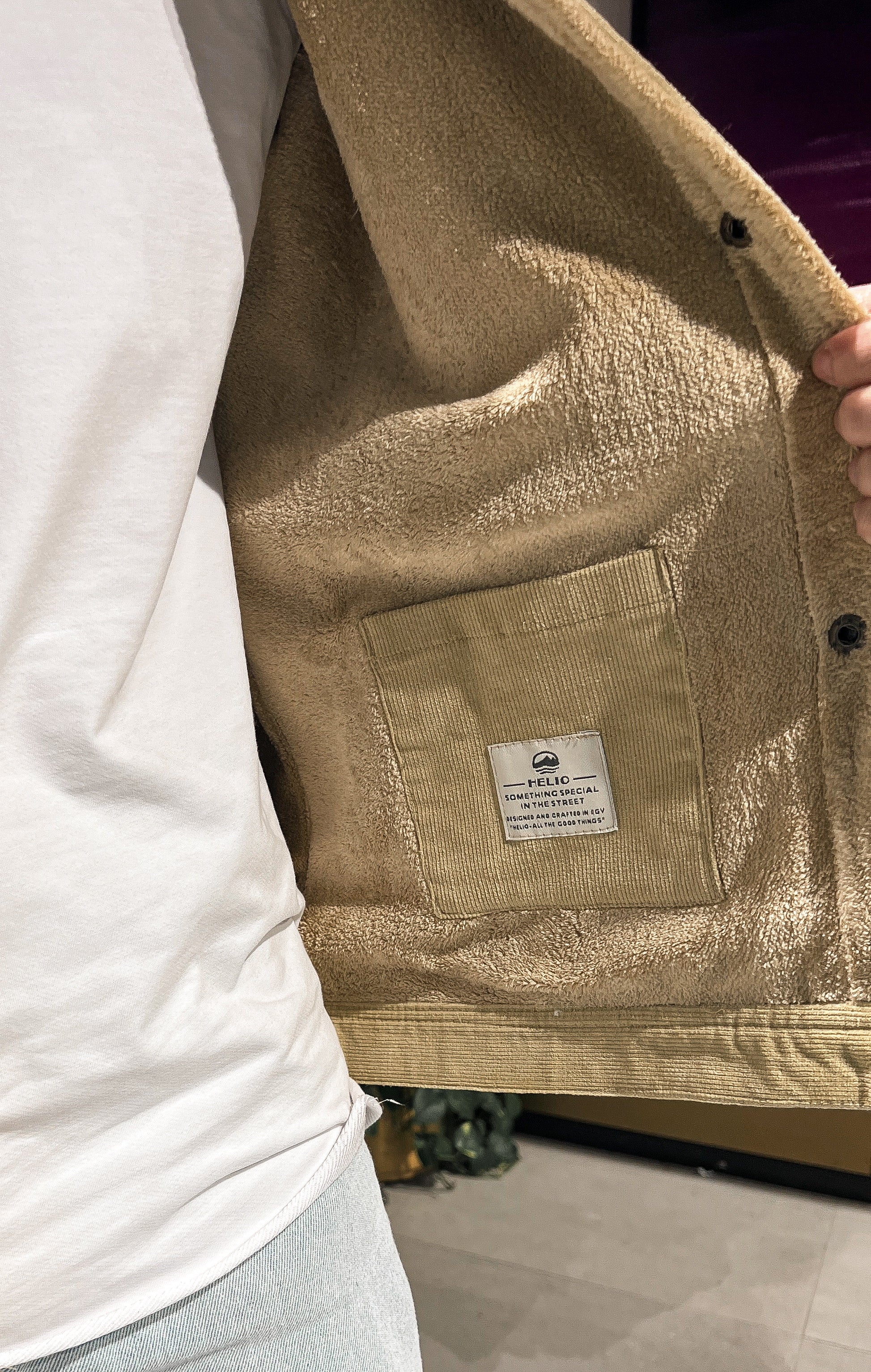 FLEECE-LINED CORDUROY JACKET HAVAN - Image 3