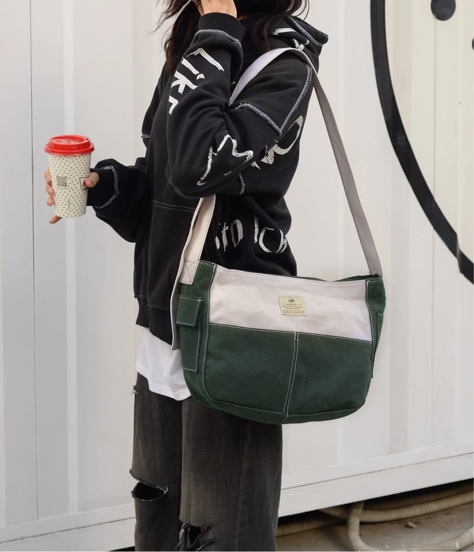 HELIO & STITCH GREEN X OFFWHITE