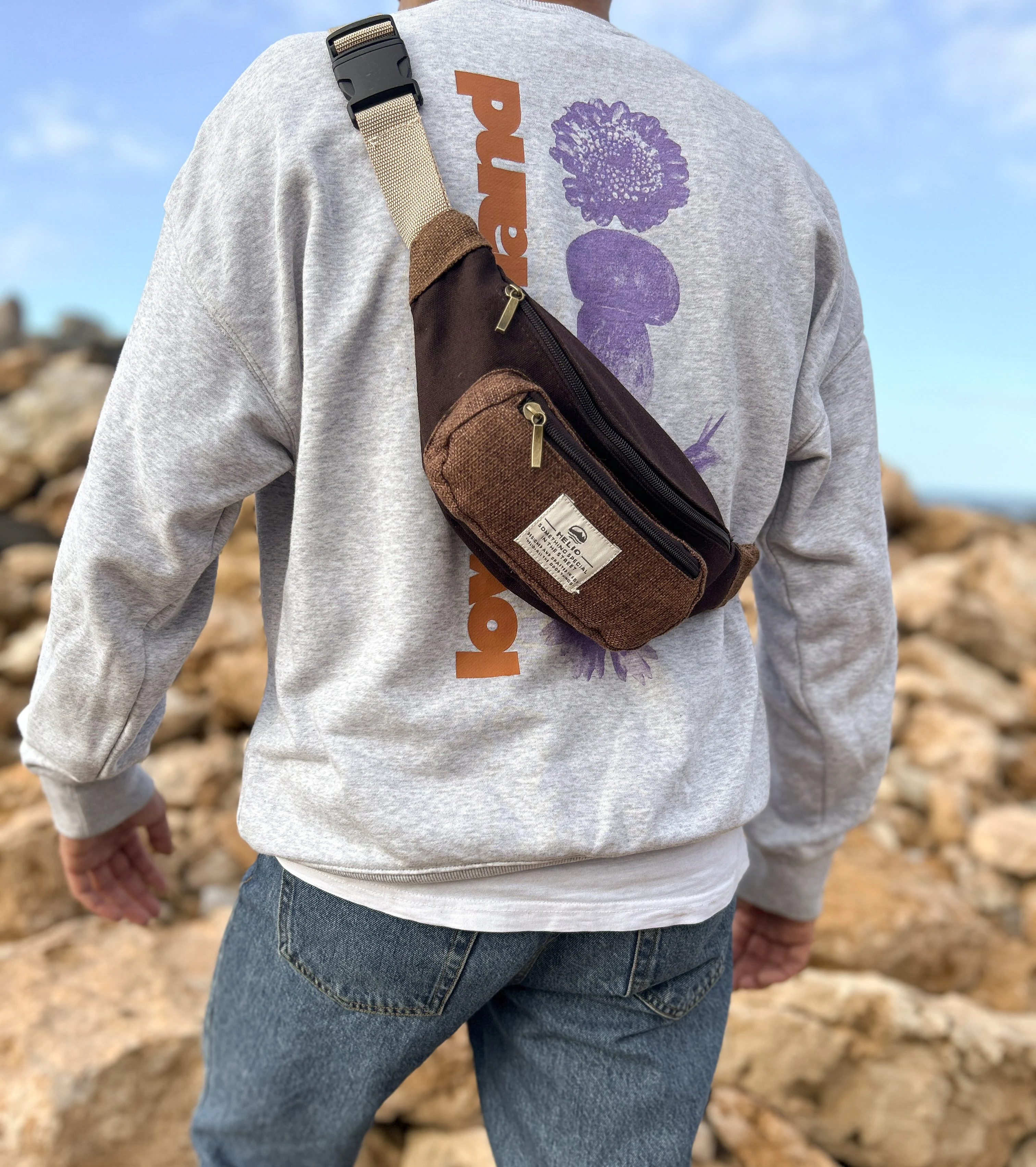 HIPPIE FANNY PACK BROWN - Image 3
