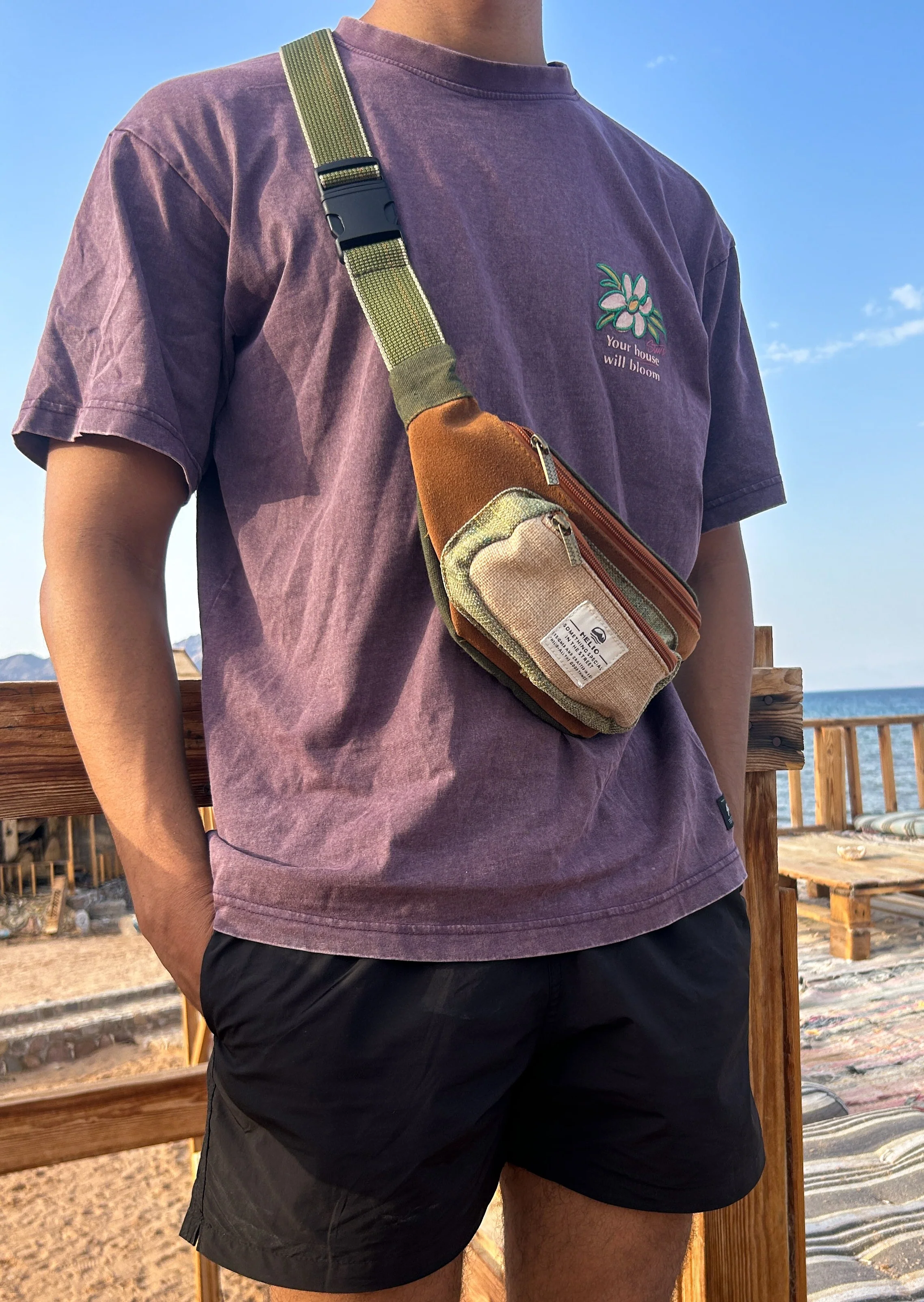 HIPPIE FANNY PACK OLIVE - Image 4