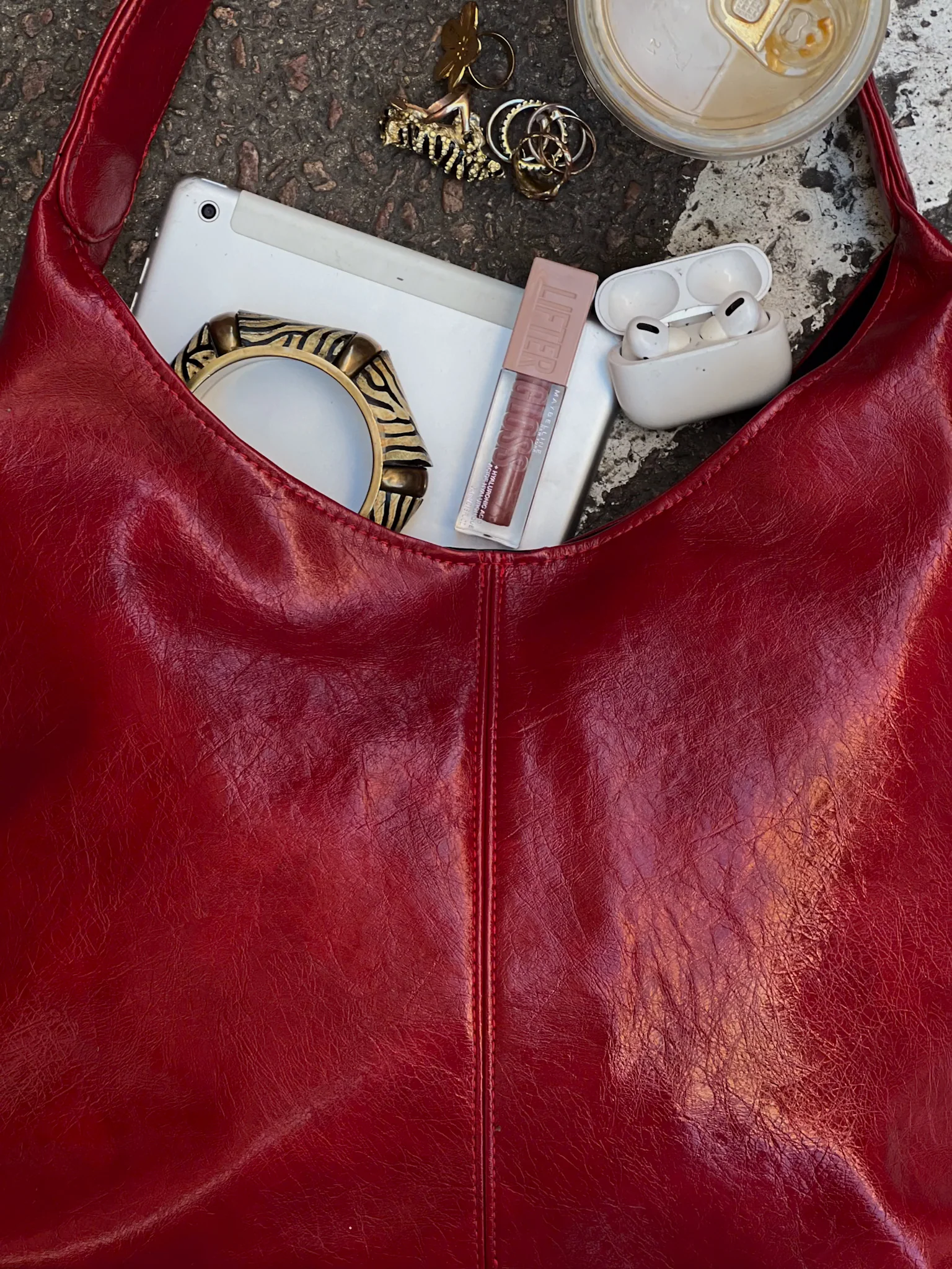 HOBO BAG BLOODY RED - Image 7