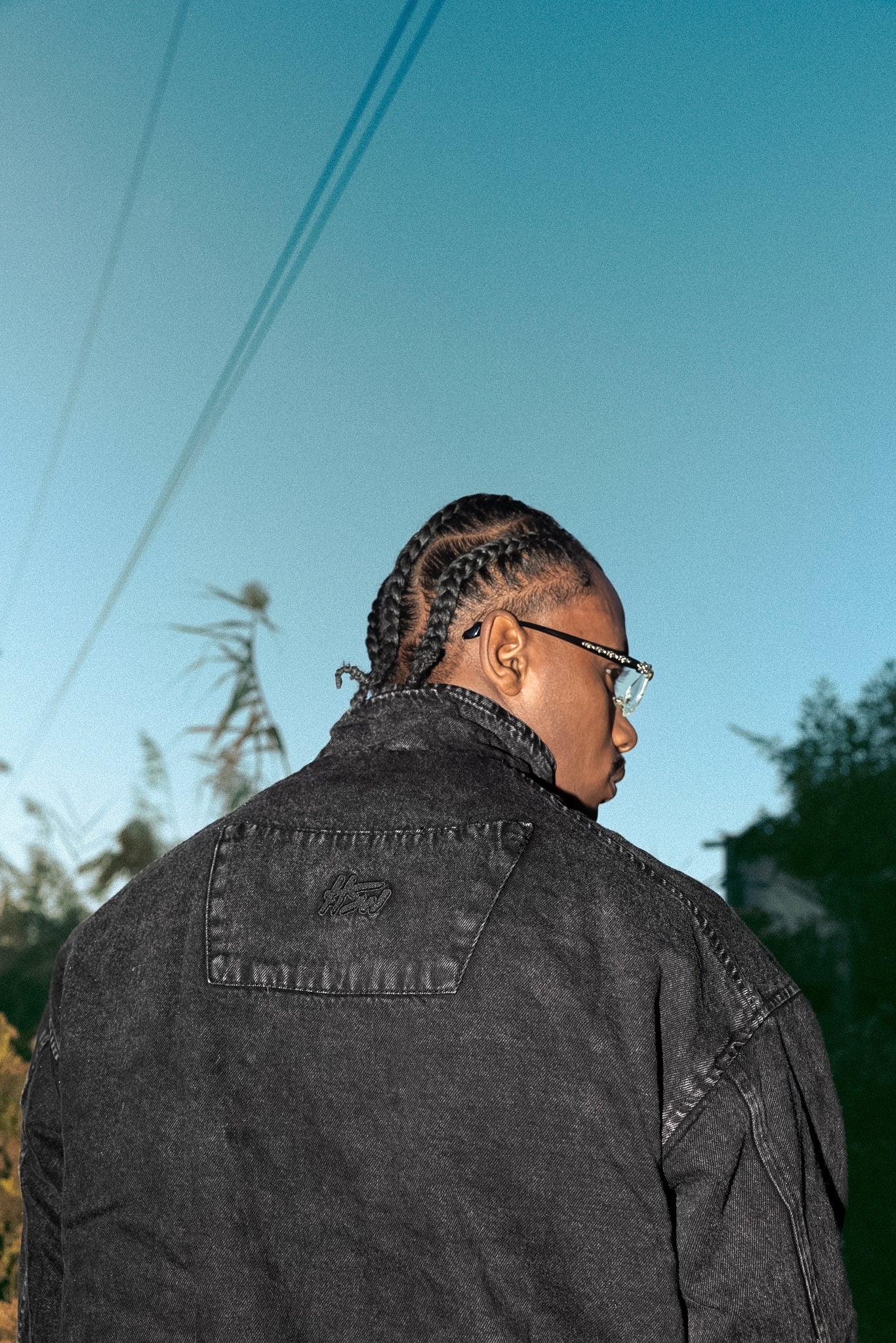 HSW DENIM JACKET BLACK - Image 2