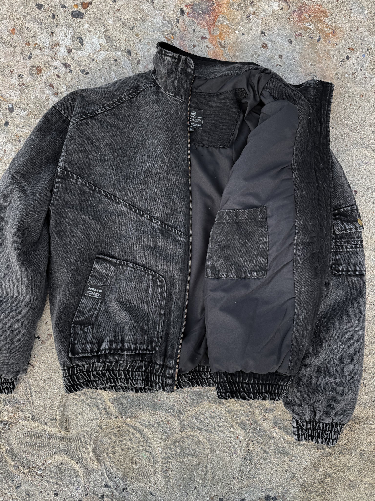 HSW DENIM JACKET BLACK - Image 6