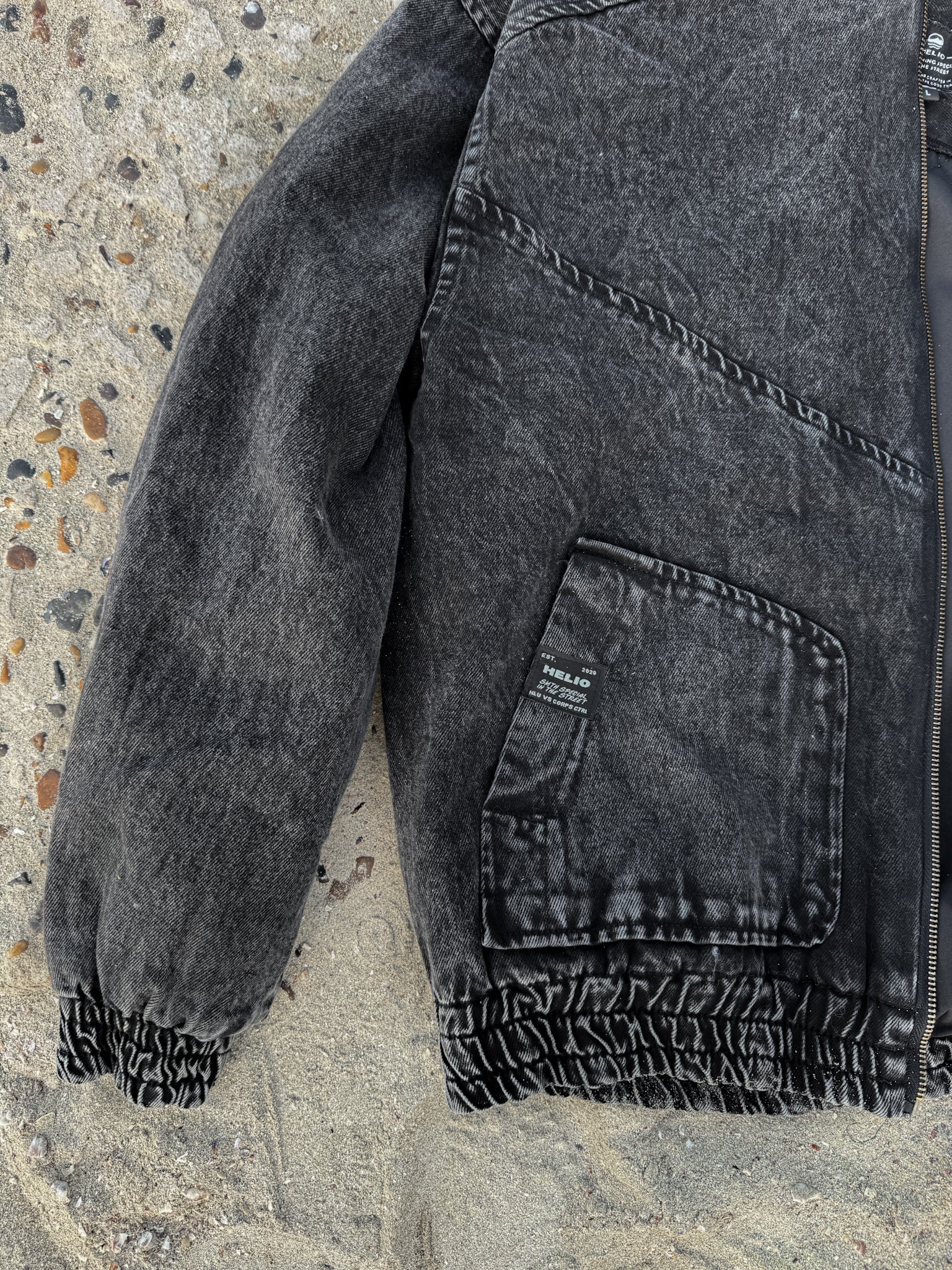HSW DENIM JACKET BLACK - Image 7