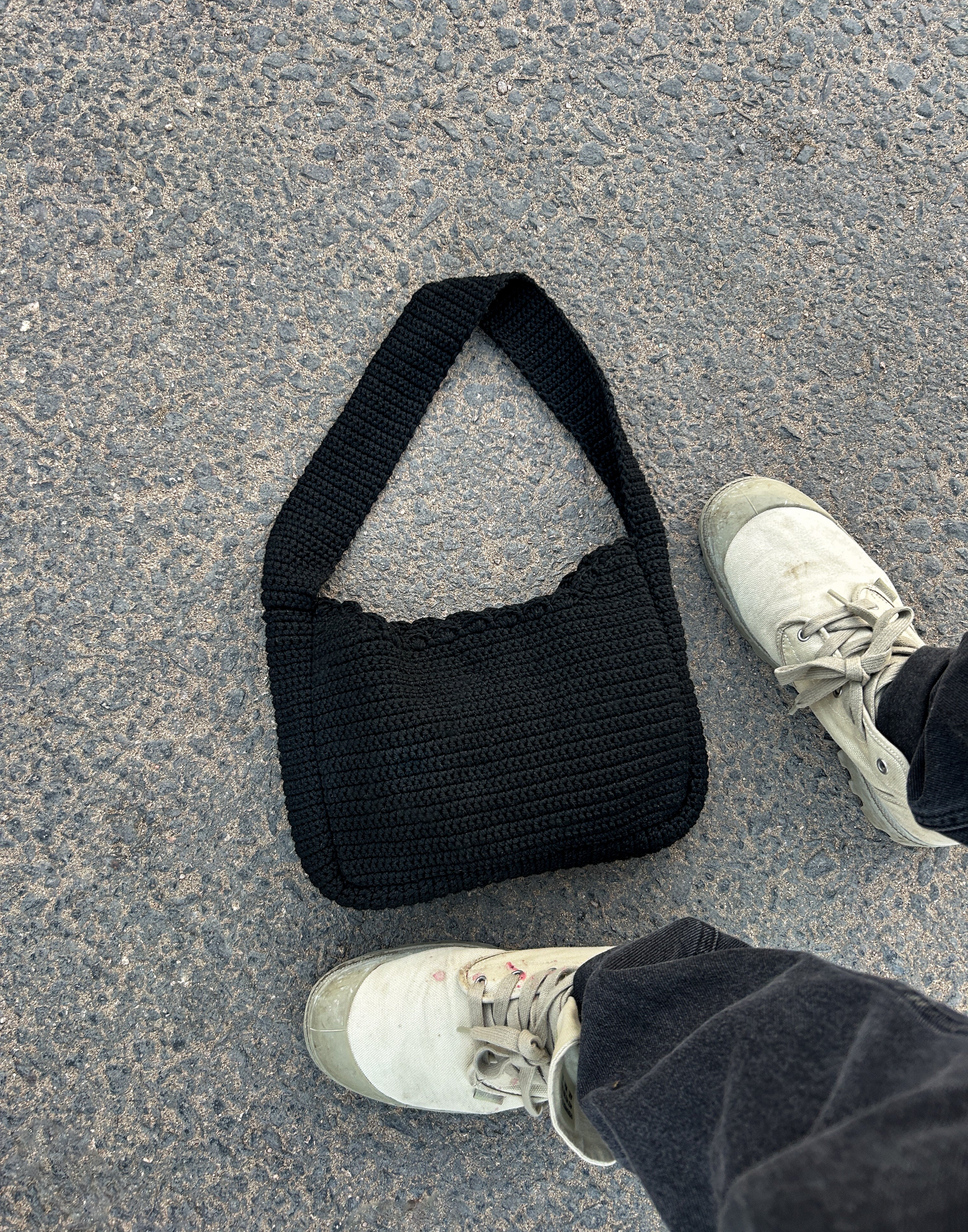 ITALIAN COTTON BAG BLACK - Image 2