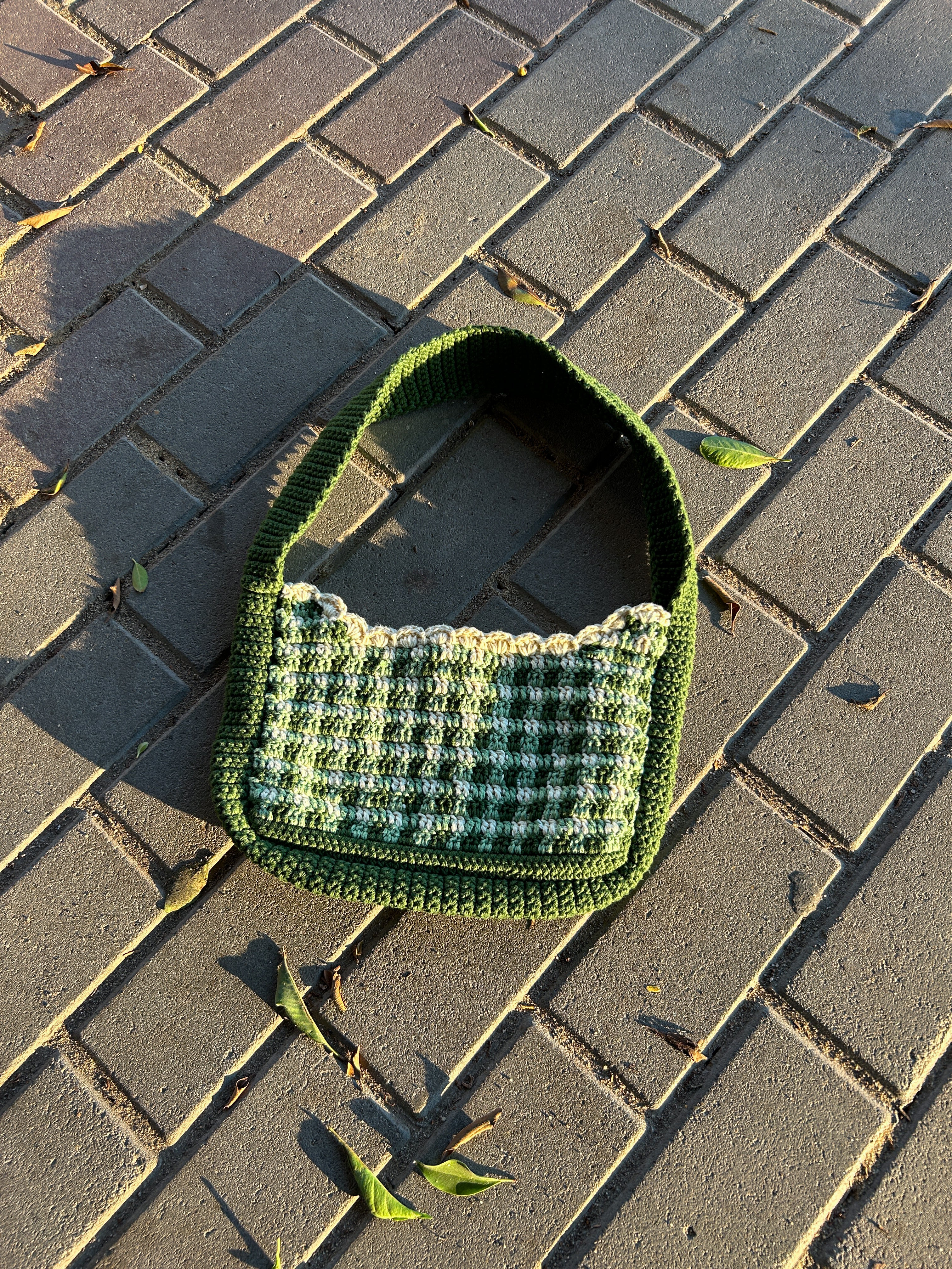 ITALIAN COTTON BAG GREEN - Image 4