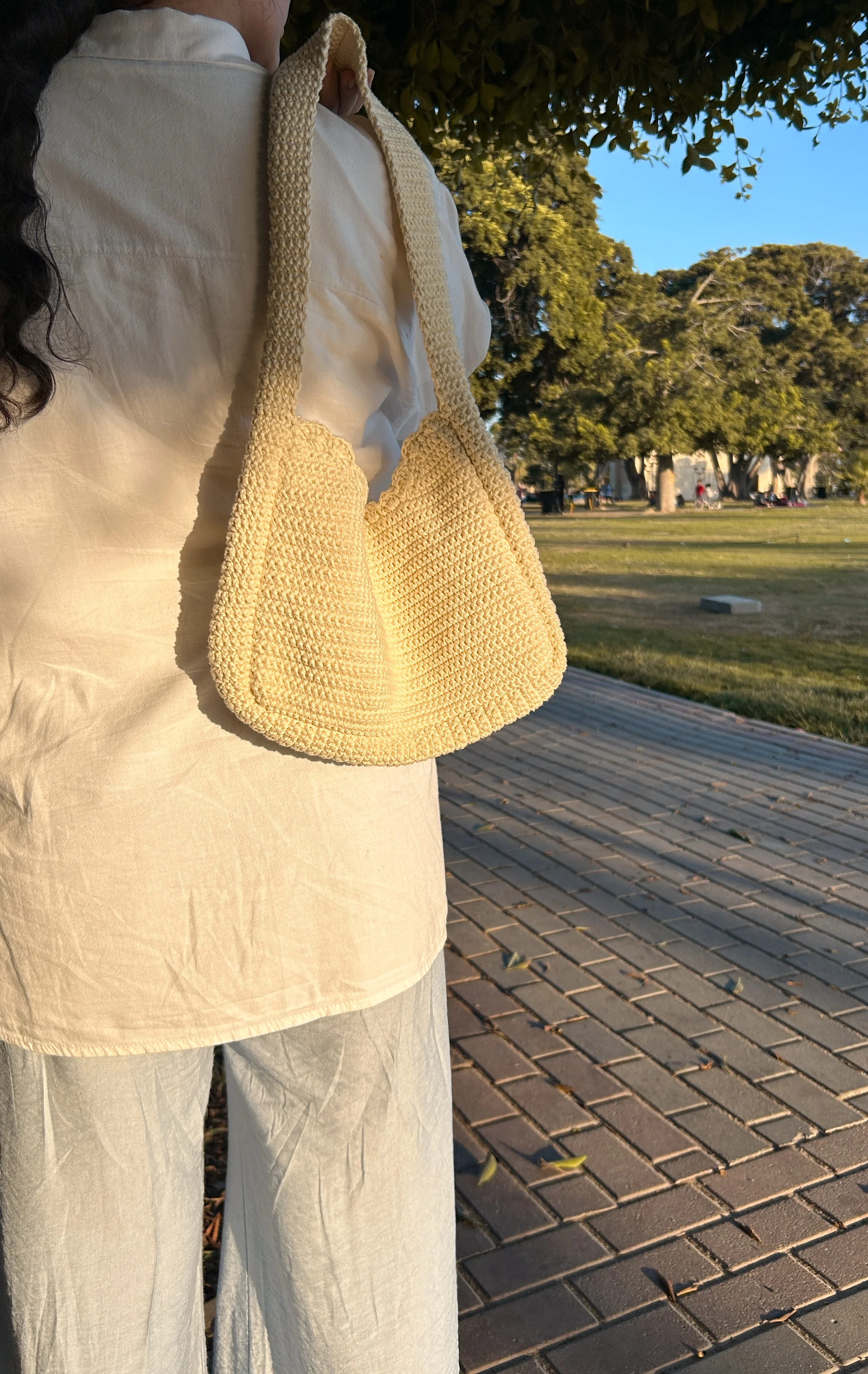 ITALIAN COTTON BAG OFFWHITE - Image 2