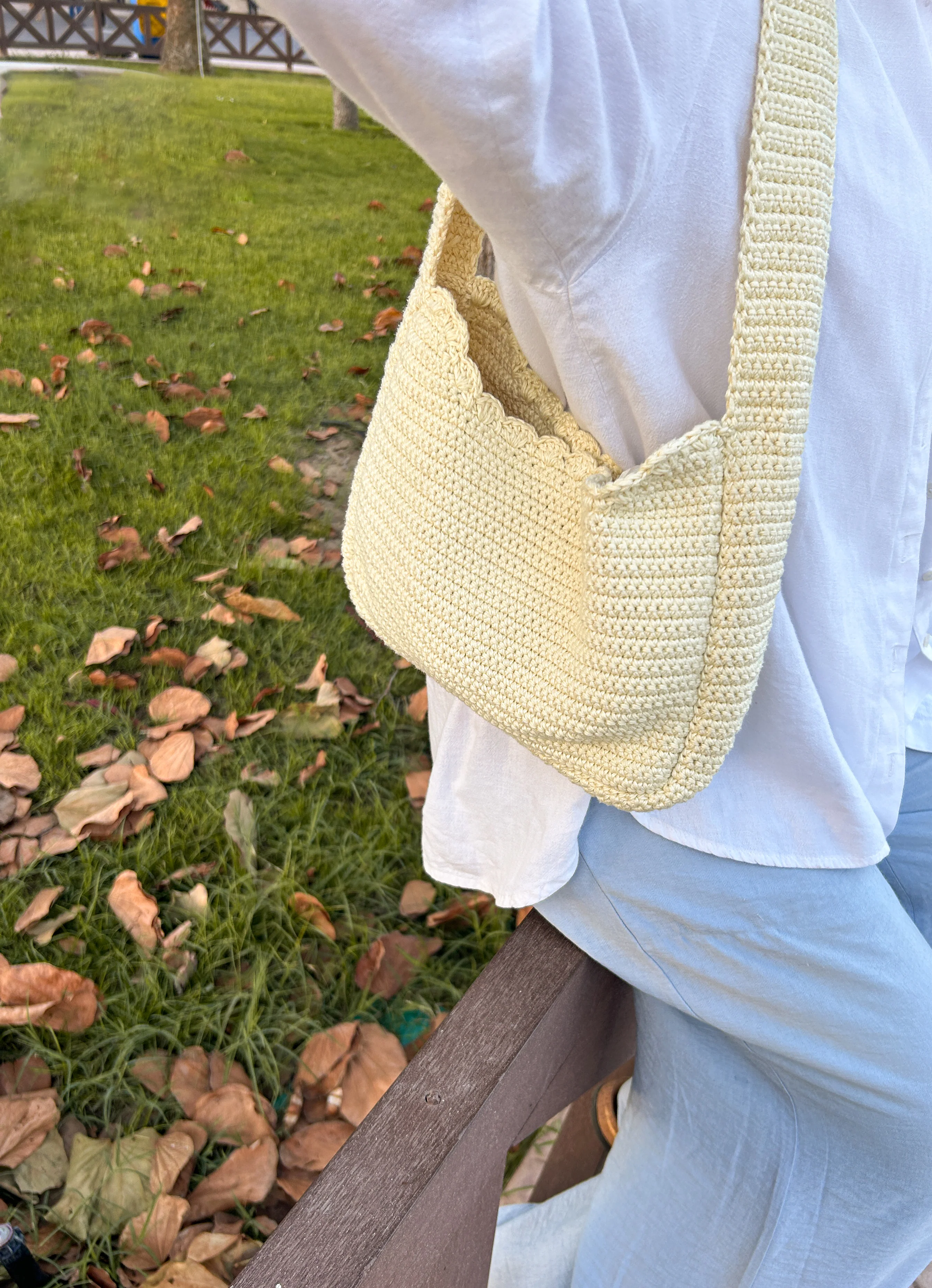 ITALIAN COTTON BAG OFFWHITE - Image 4