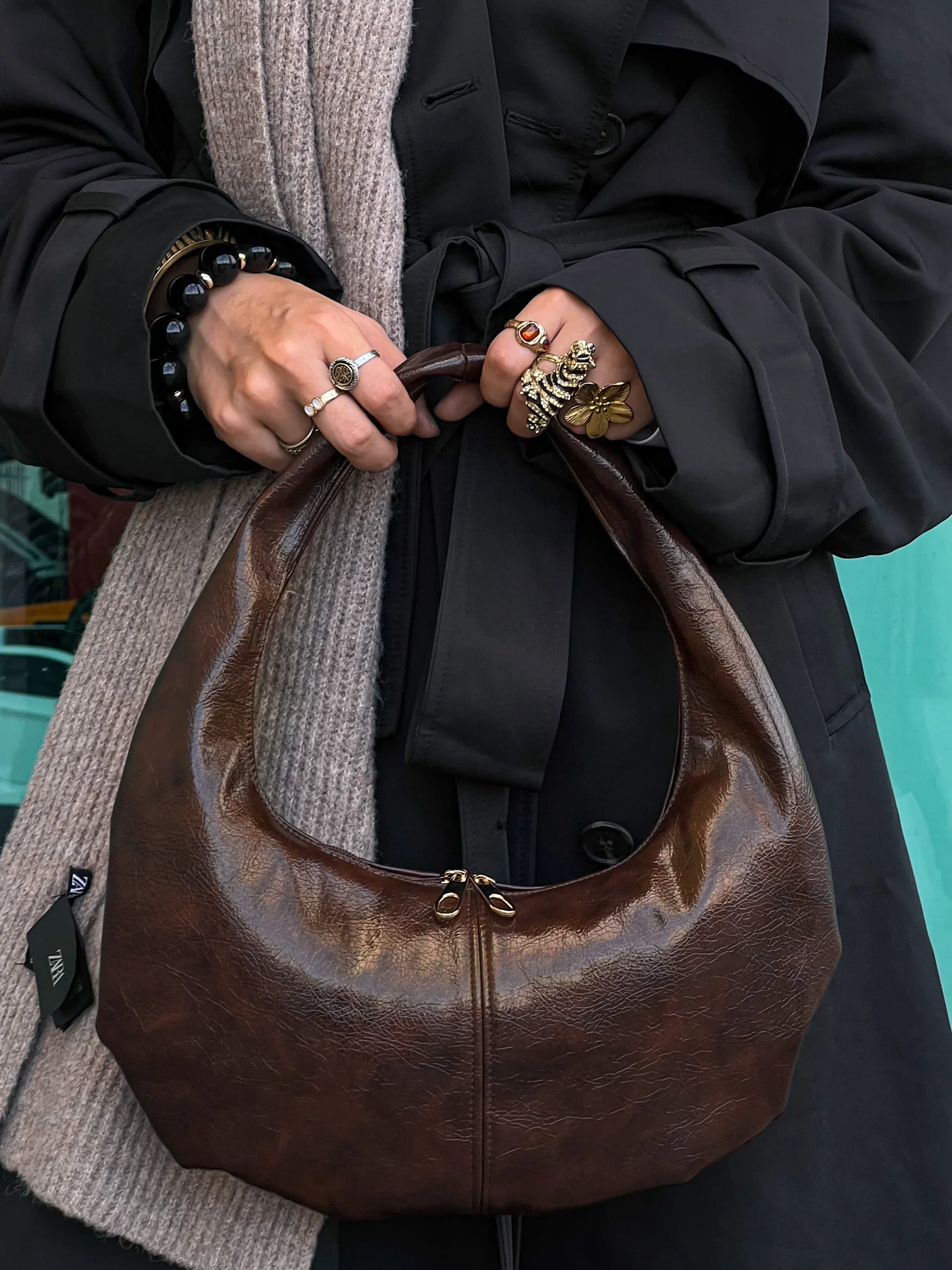 MICRO HALO BAG BROWN - Image 4