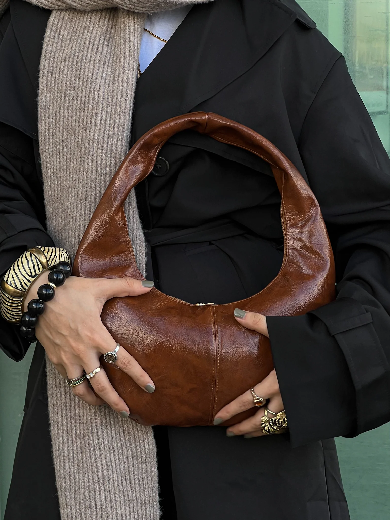 MICRO HALO BAG CARAMEL - Image 2
