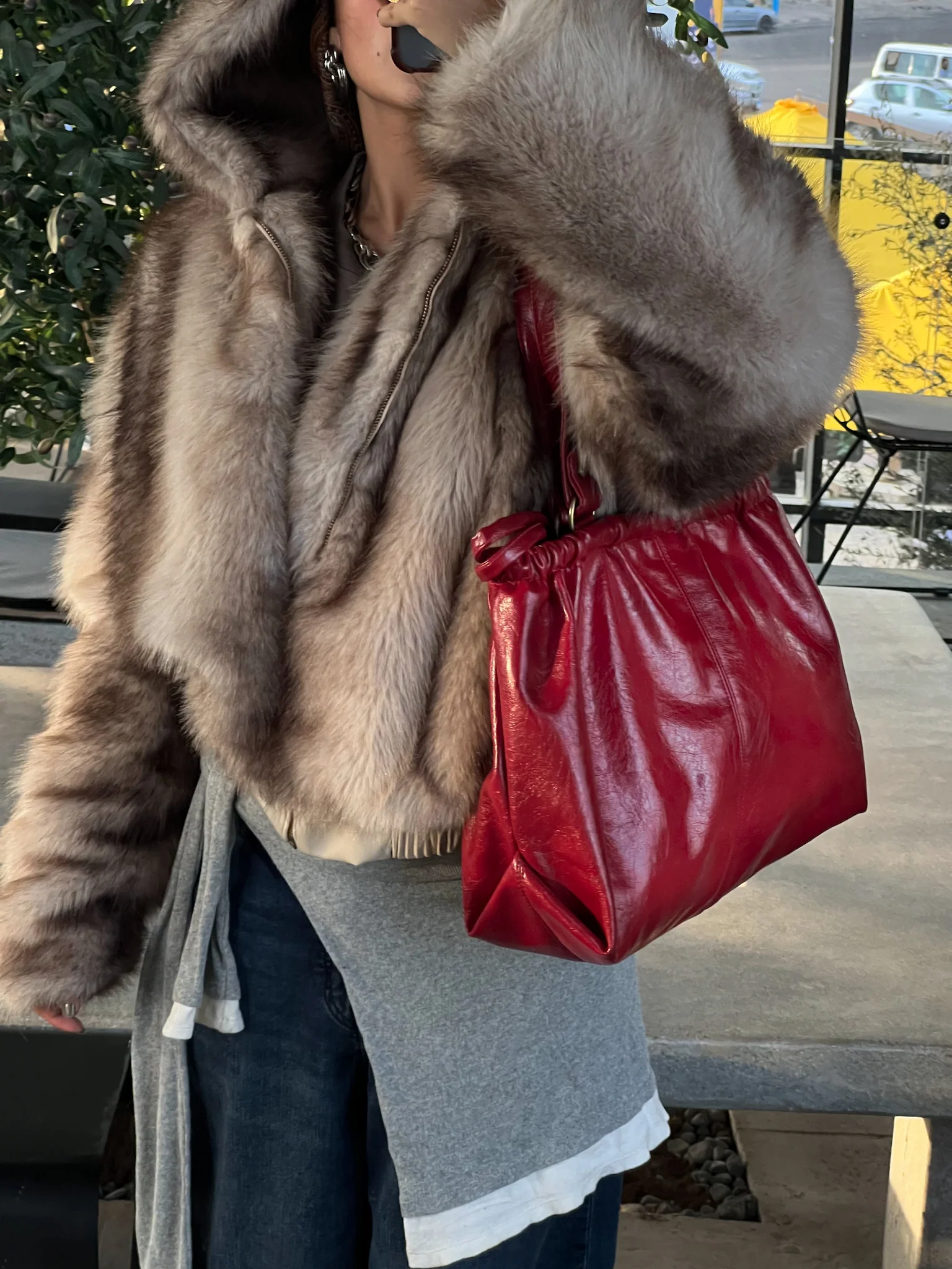 SCRUNCH BAG RETRO RED - Image 3