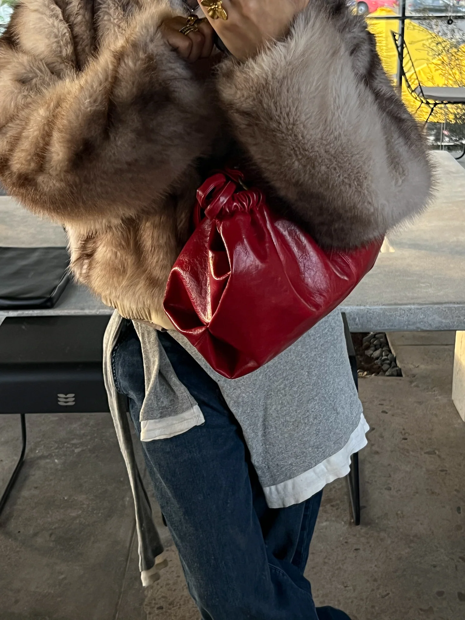 SCRUNCH BAG RETRO RED - Image 6