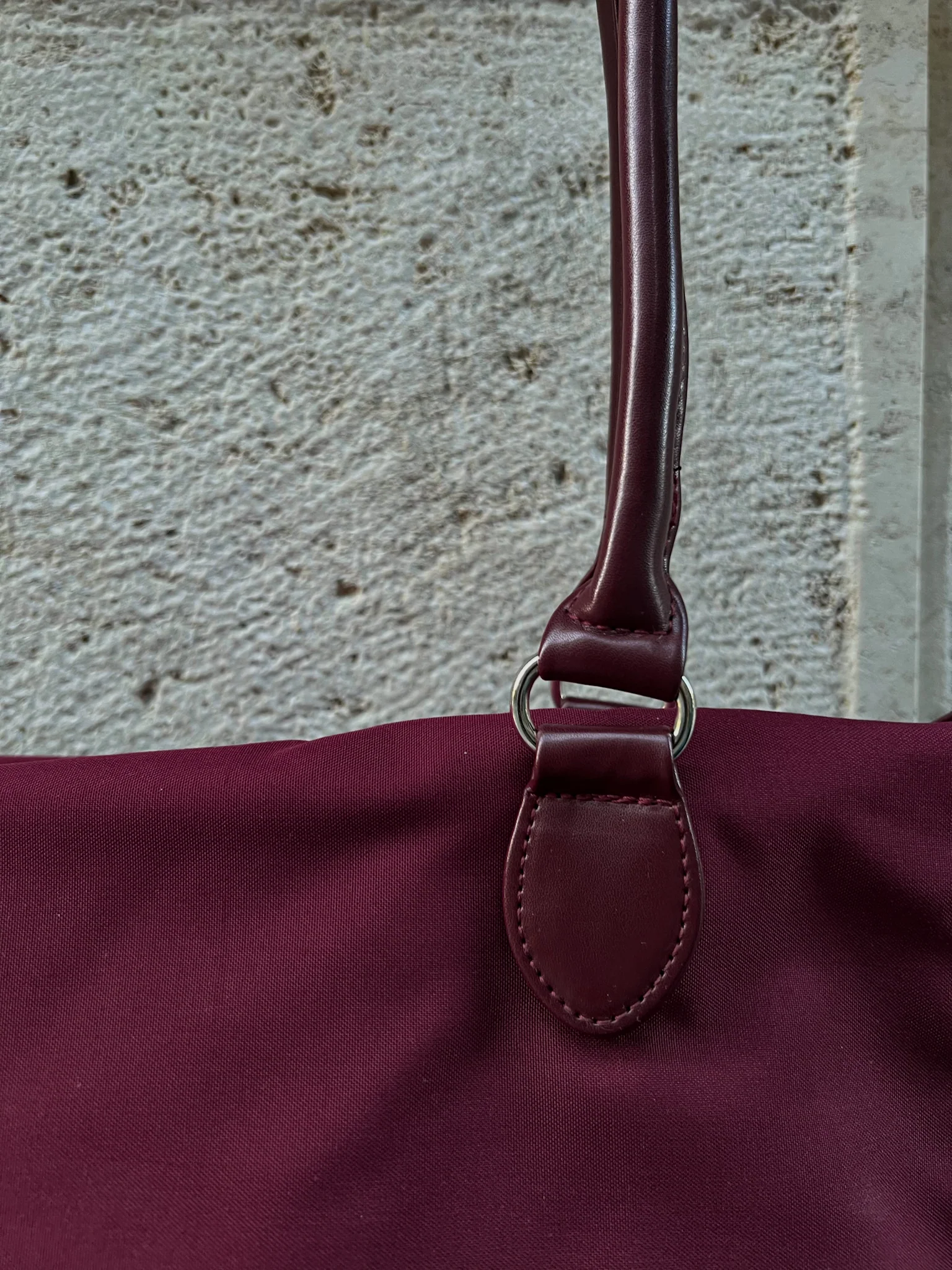 SHOPPER BAG BURGUNDY - Image 4