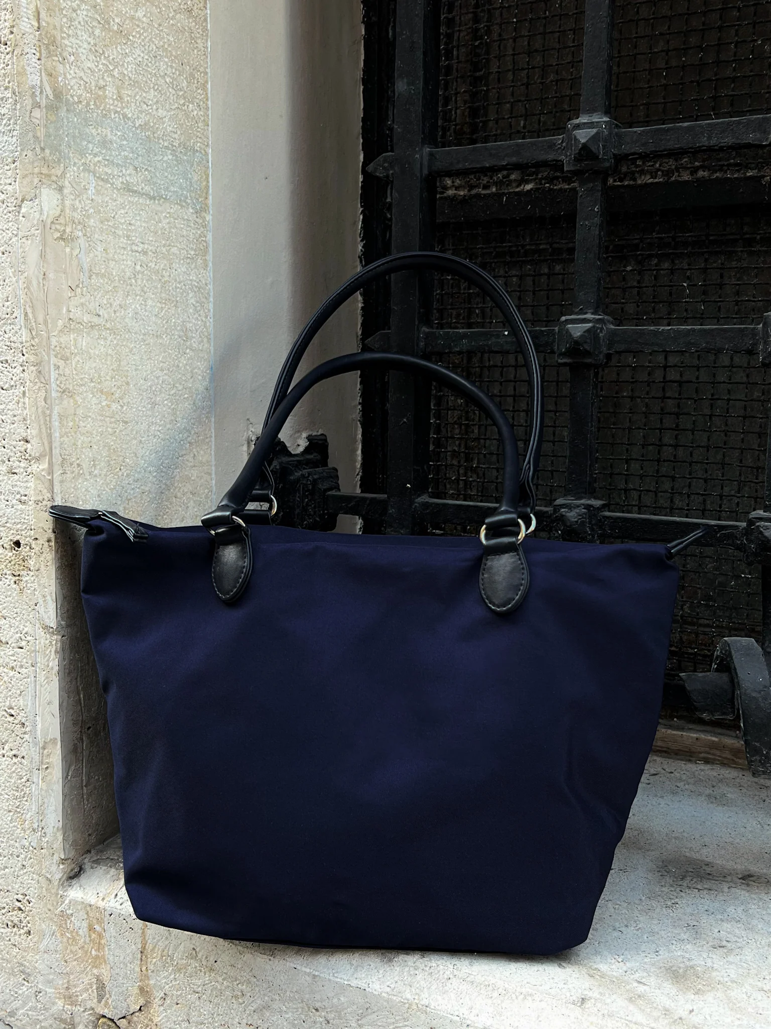 SHOPPER BAG NAVY BLUE - Image 2