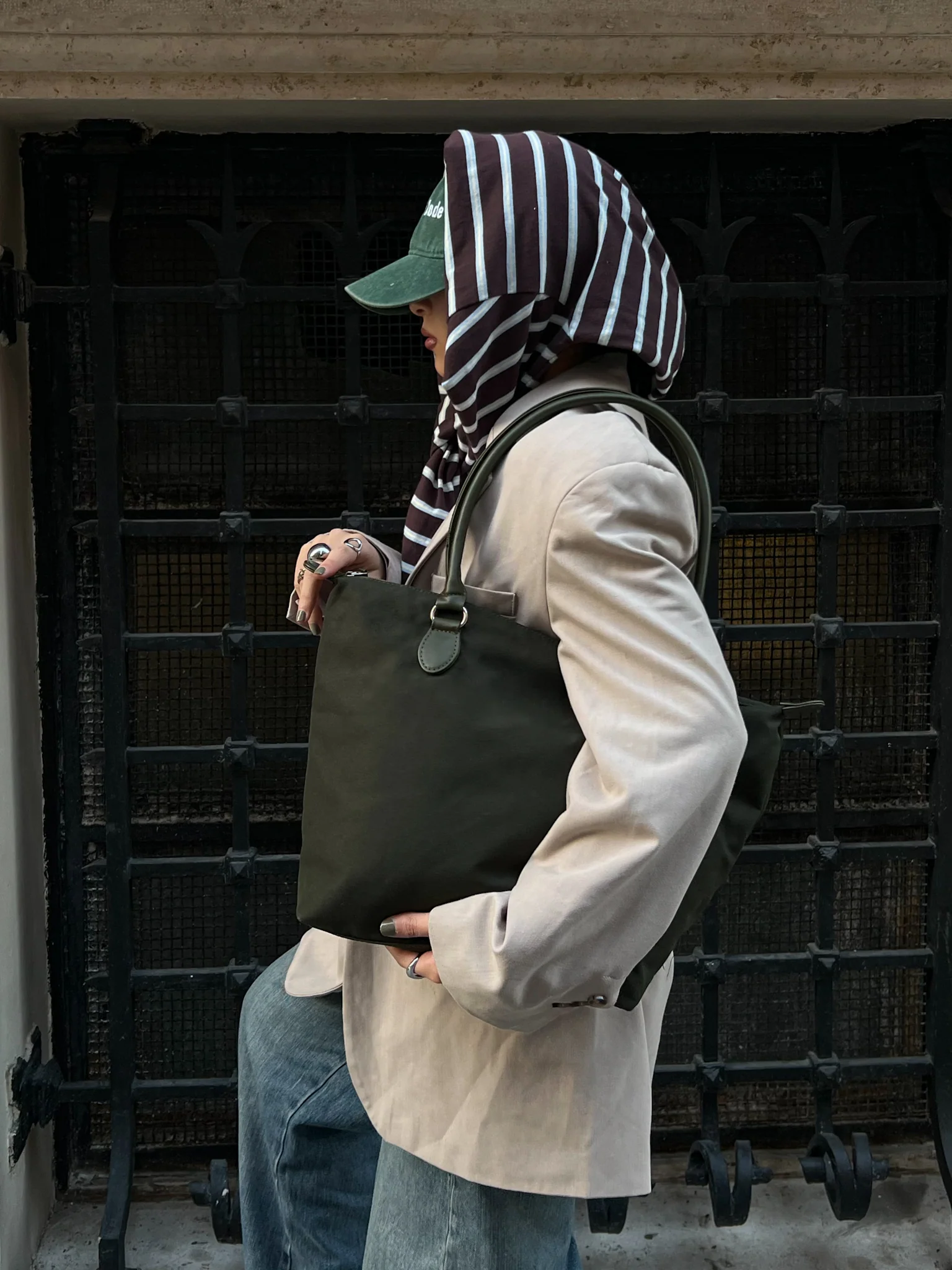 SHOPPER BAG OLIVE - Image 2