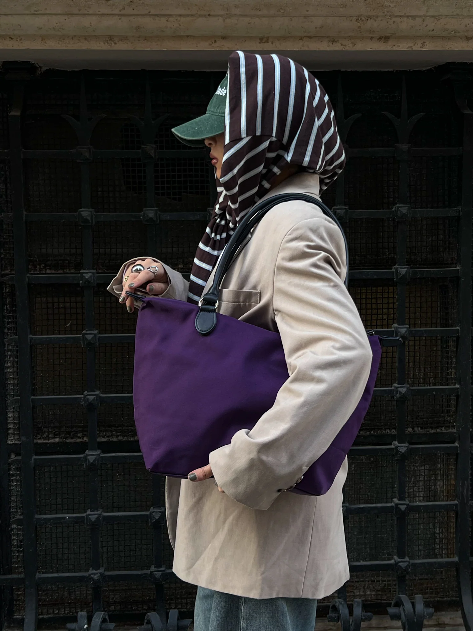 SHOPPER BAG PURPLE - Image 2