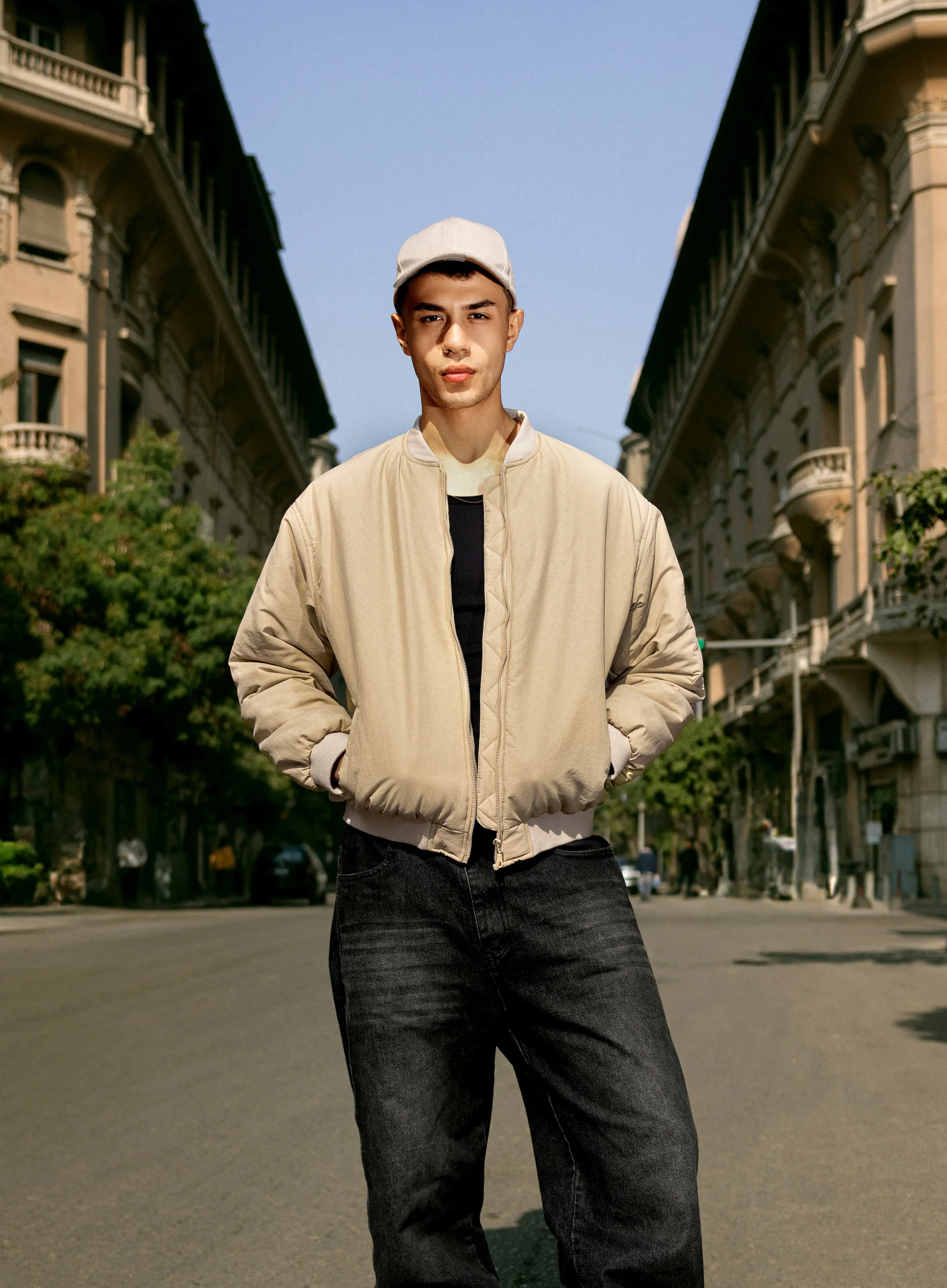 WATERPROOF PUFFER JACKET BEIGE - Image 2