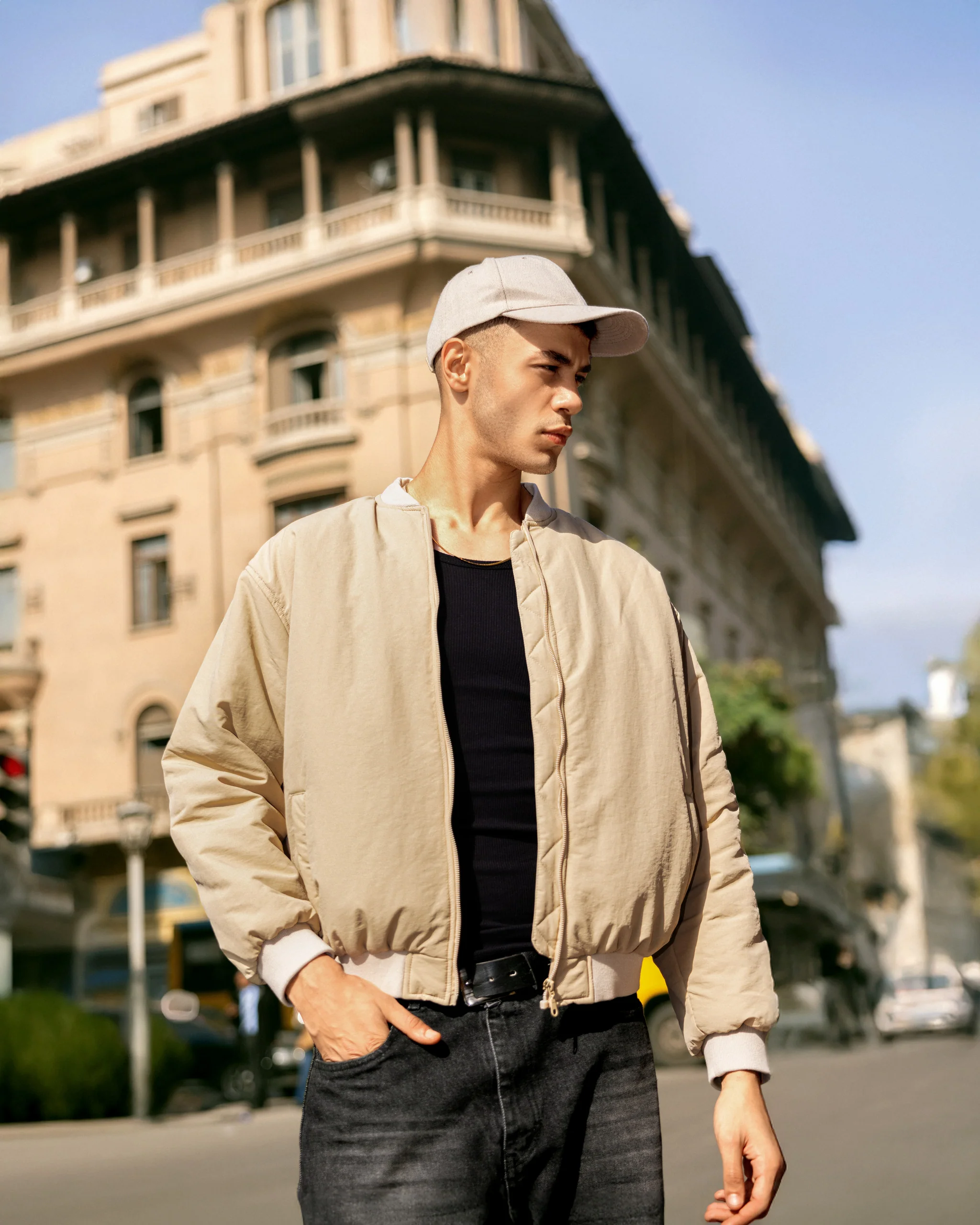 WATERPROOF PUFFER JACKET BEIGE - Image 3
